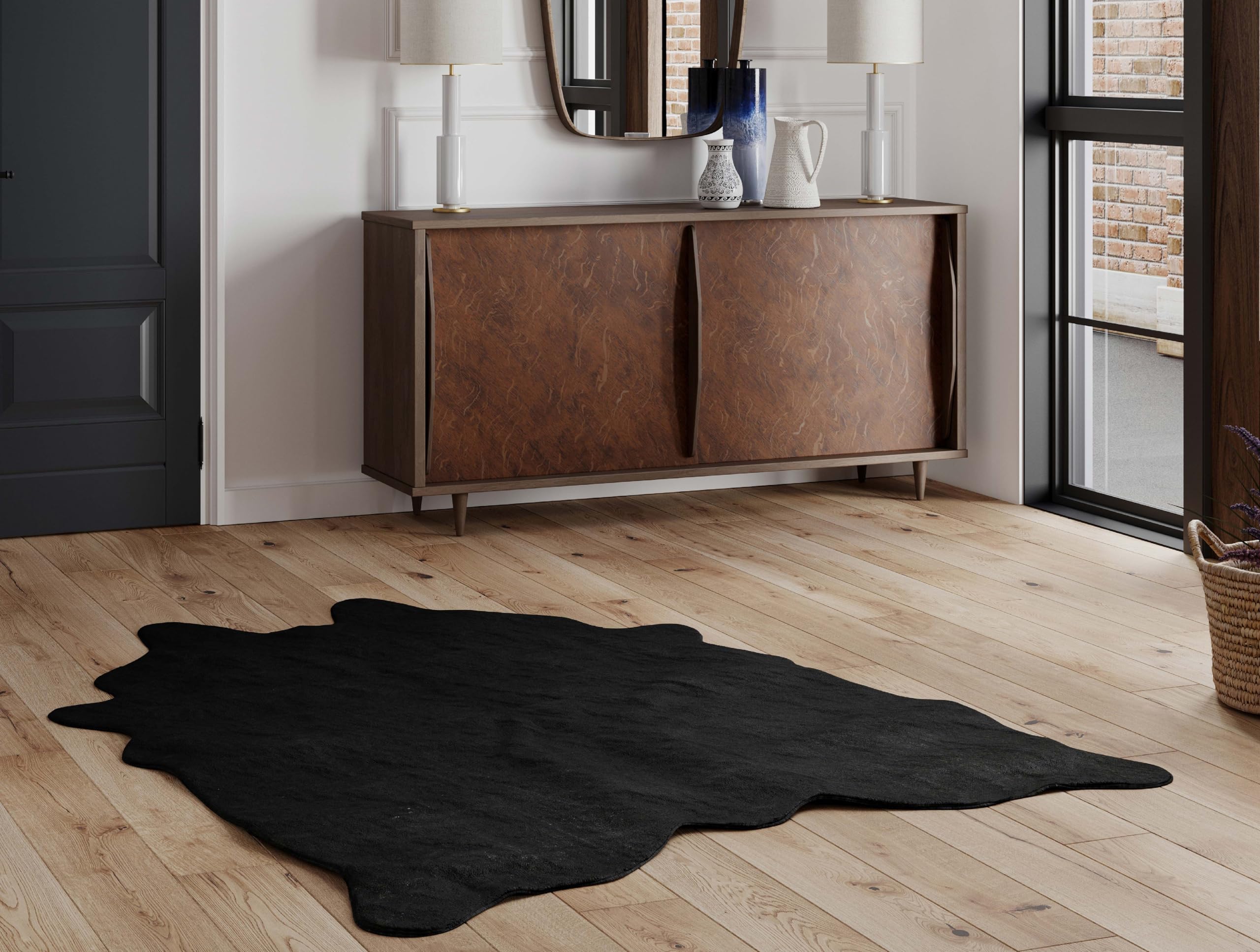 NativeSkins Faux Cowhide Rug (140cm x 200cm) Original Brown Mix