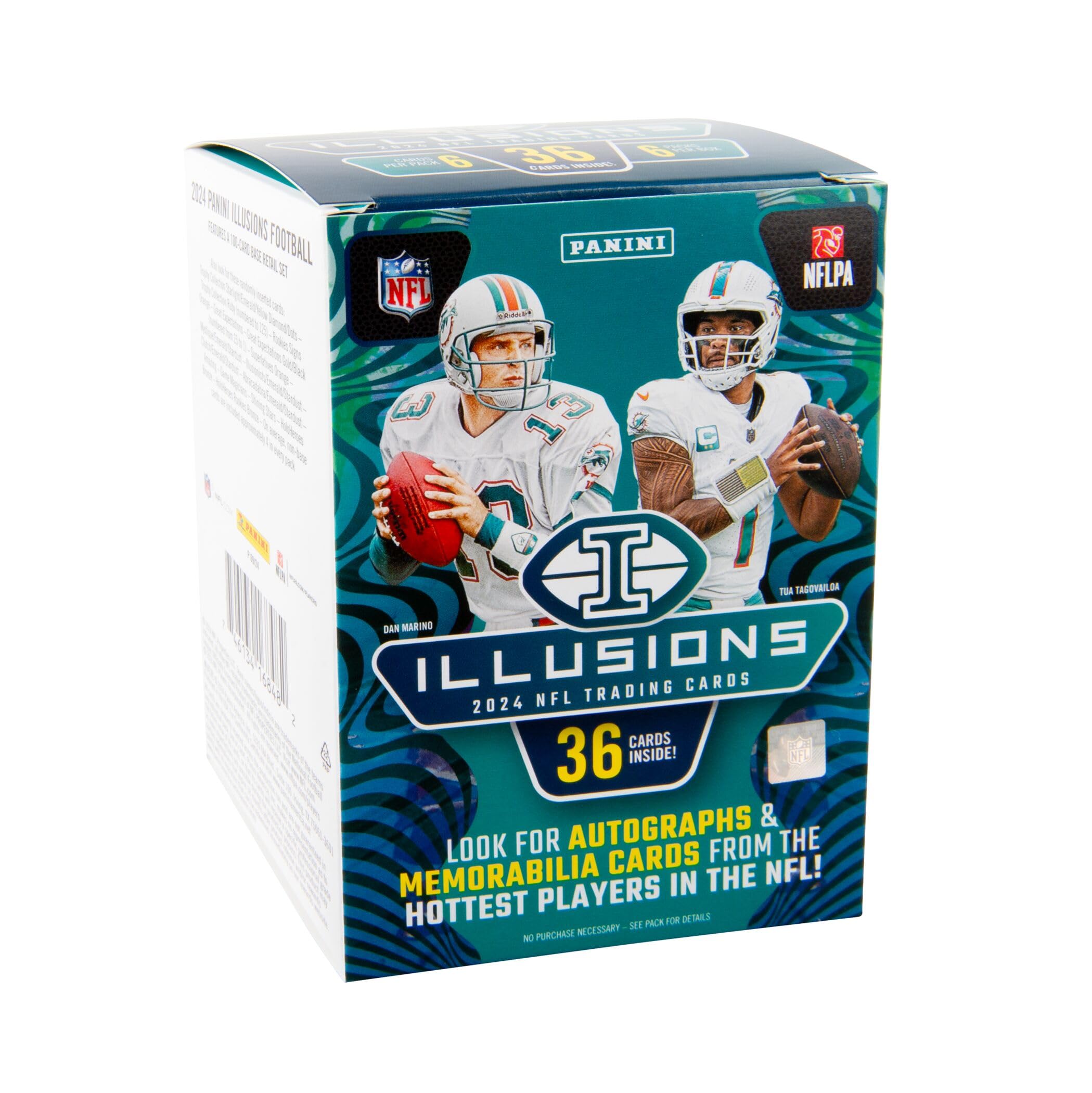 2024 Panini Illusions Football Blaster Box, 6 Packs Per Box, 6 Cards Per Pack