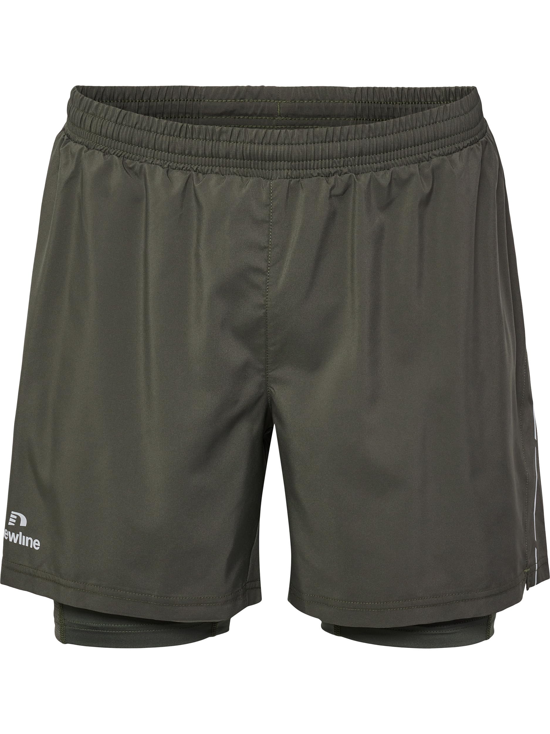 hummel Newline Herren Pace 2In1 Shorts Laufbekleidung Shorts Oliv - XL