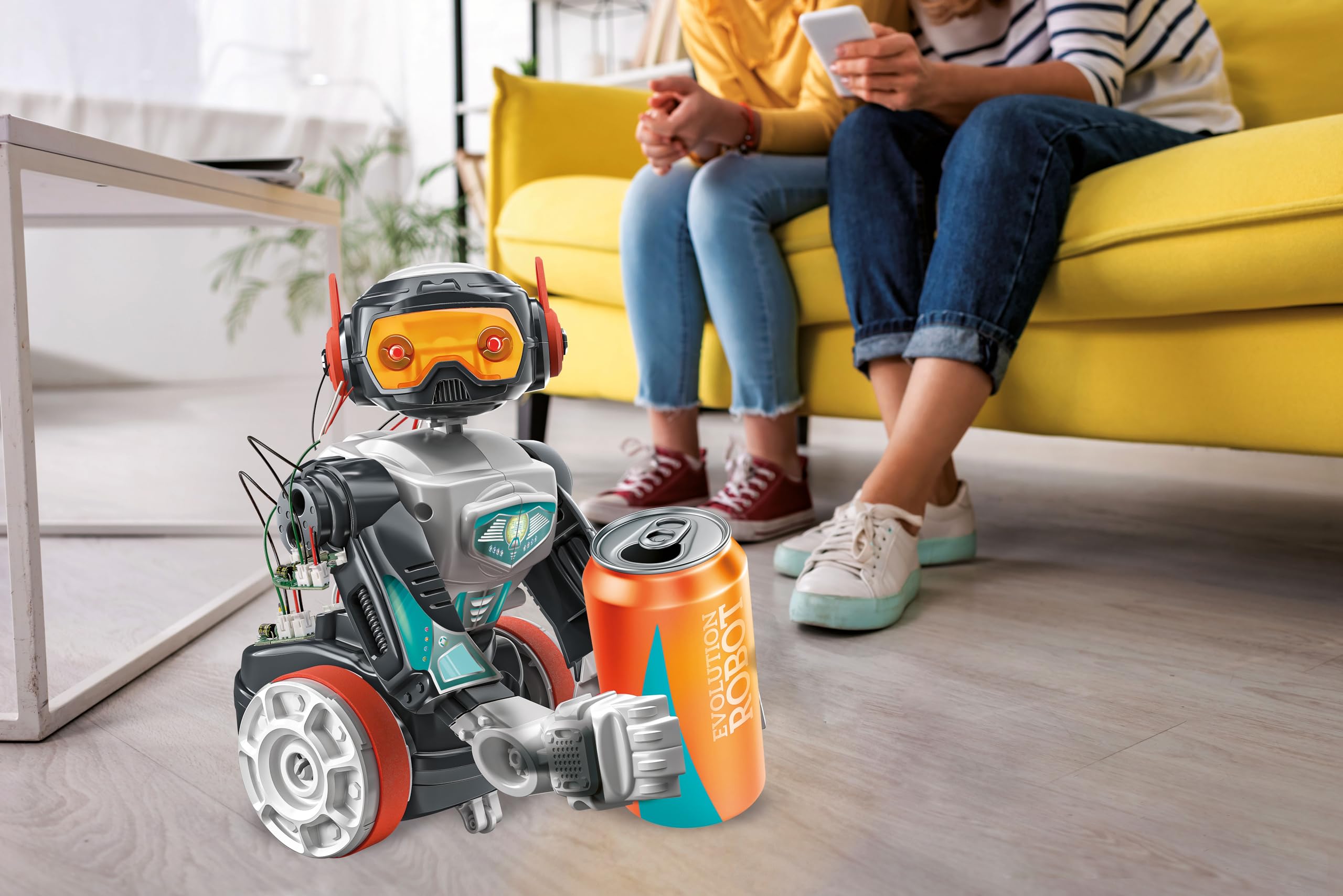 Clementoni - 56183 - Wetenschap & Spel - Evolutie Robot - Speelgoedrobot (Francja, Nederlandse Taal), Programmeerbaar, Robot interakcyjny, STEM, Robotica, Educatieve Spellen 8 Jaar, Gemaakt In Italië