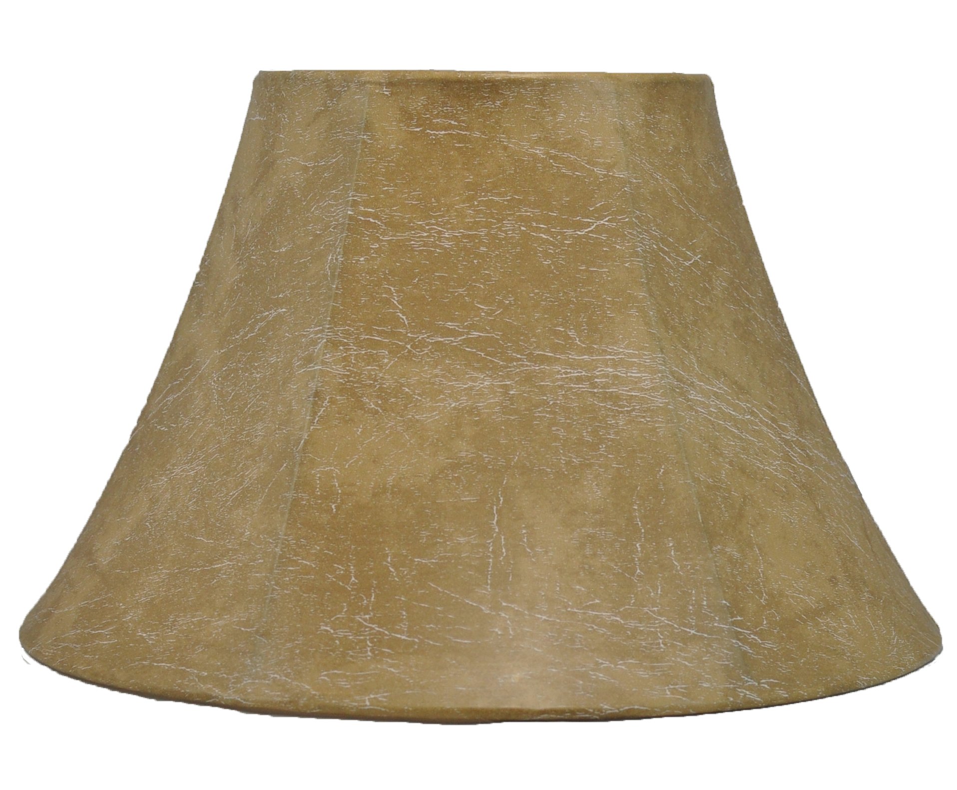 Urbanest Softback Bell Lampshade, Faux Leather, 16-inch Bottom Diameter, 9-inch Height, Spider Fitter