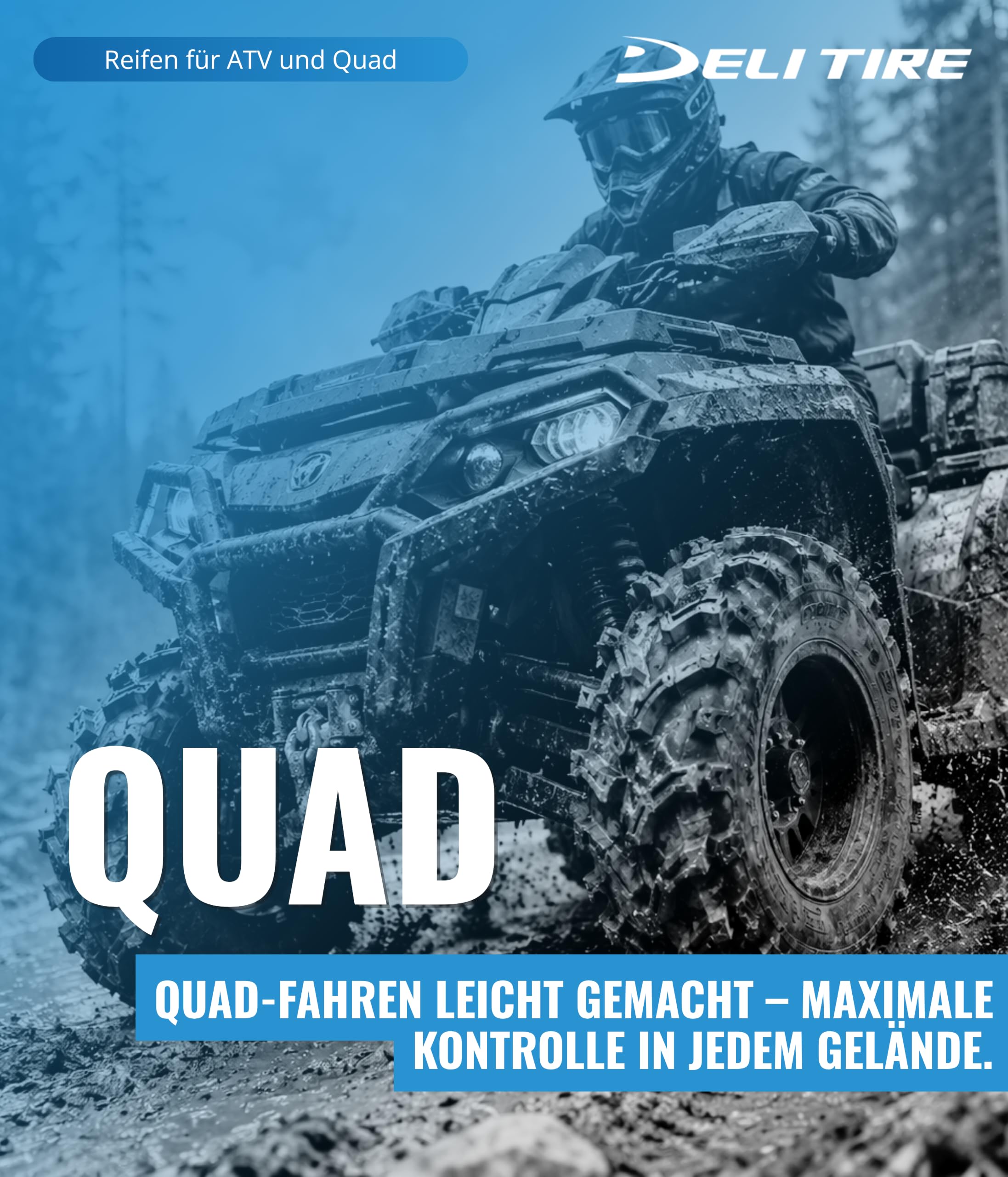 ATV Quad Reifen 24x8-12 SG-789 Maxi Grip 6PR TL 40J | Ganzjahresreifen für Quad/ATV. Naturkautschuk-Mischung: lange Haltbarkeit, gutes Fahrverhalten. TL, 6PR, 40J.