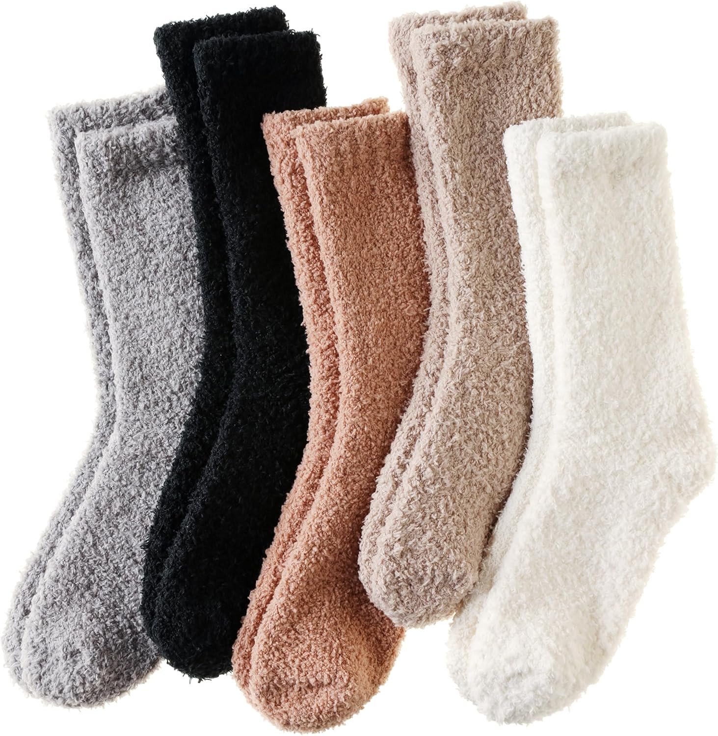 Velice Womens Fuzzy Socks Soft Cozy Fluffy Slipper Socks Winter Warm Plush Sleeping Christmas Socks 5 Pairs Velice Womens Fuzzy Socks Soft Cozy Fluffy Slipper Socks Winter Warm Plush Sleeping Christmas Socks 5 Pairs