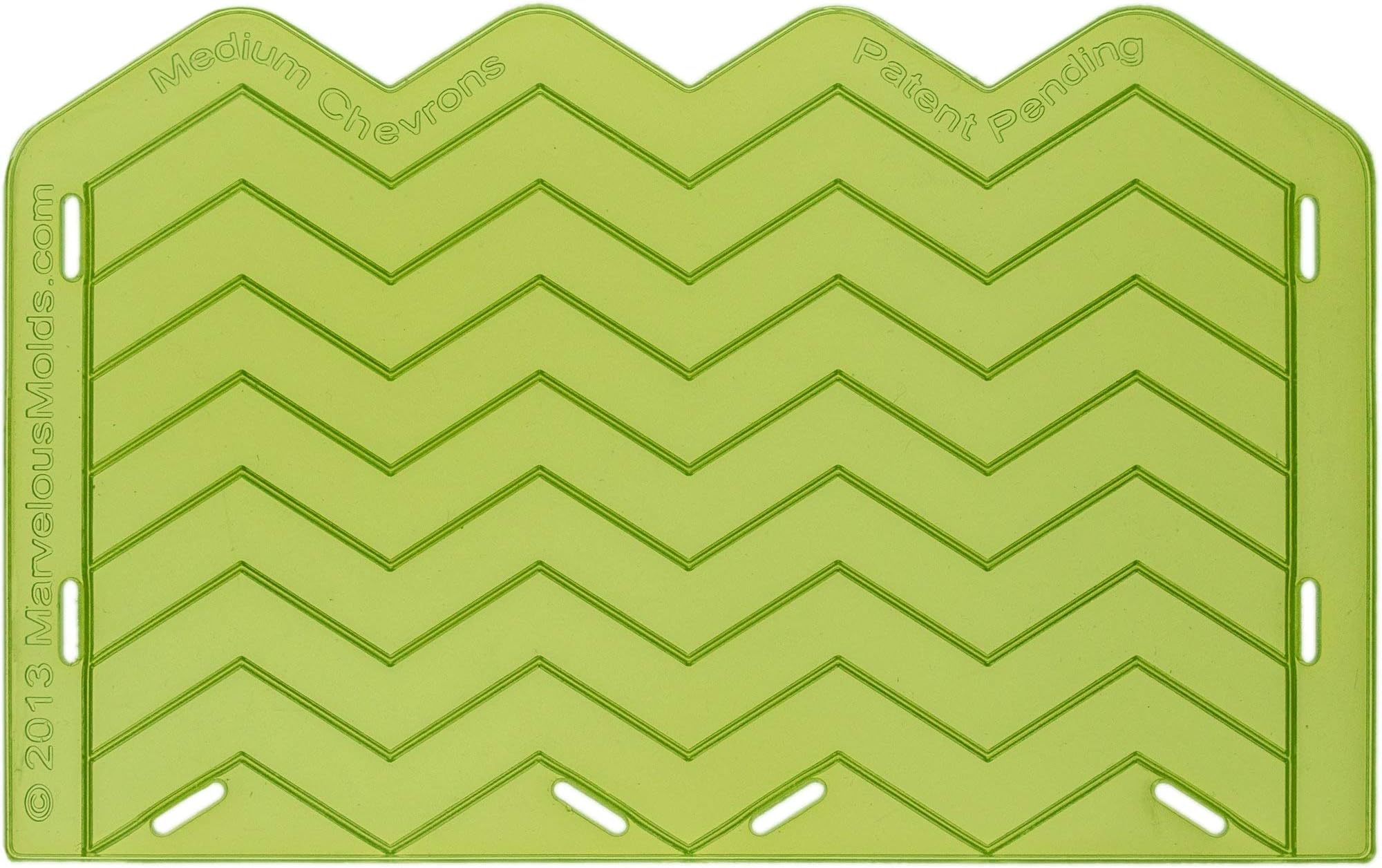 Marvelous Molds Medium Chevron Silicone Onlay for Cake Decorating with Fondant Gum Paste Icing