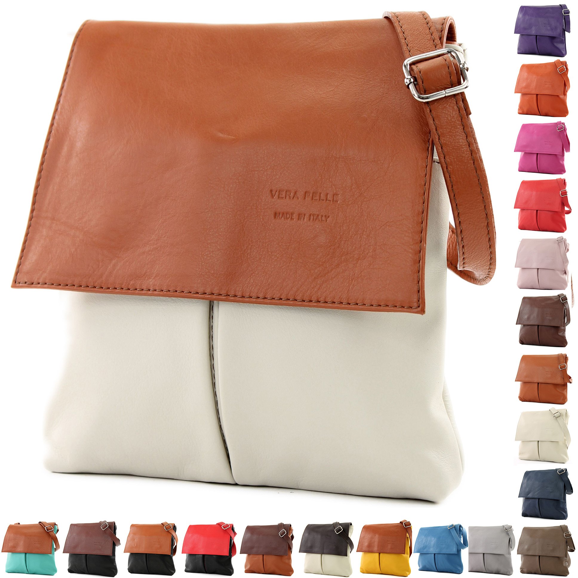 modamoda de - T63 - Bolso bandolera de piel de napa