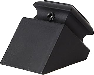 SH904 - Iron Baluster Shoes - Slant Shoe with Screw - For Use with 1.3cm Square Balusters - Set of 10 (Satin Black)