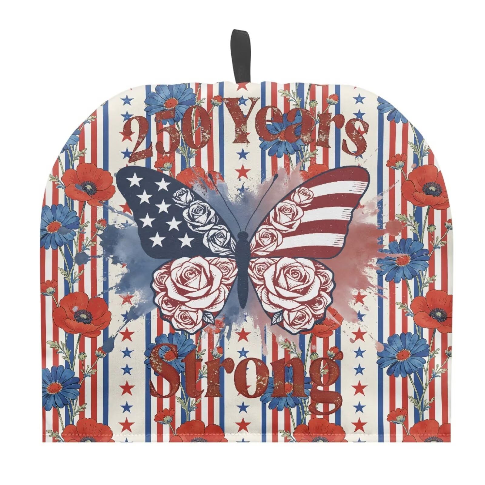Stars and Stripes Tea Cozy for Teapot America250 Insulated Scratch Proof Butterfly Cup Cozy Breakfast Warmer ReusableTeapot Insulation Cover for July 4th 2026
