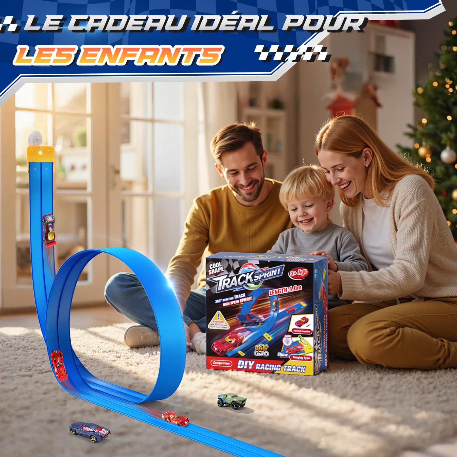Circuit Flexible Voiture Enfant 3 4 5 6 7 8 Ans, Cadeau Enfant 3-8 Ans Garcon Circuit De Voiture Jouet Garcon 3-8 Ans Piste Voiture Flexible Jeu Garcon Cadeau Anniversaire Fille 3 4 5 6 7 8