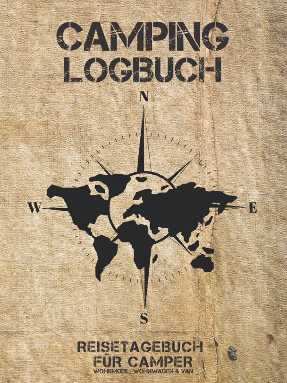 Camping Logbuch: Wohnwagen Reisetagebuch - Wohnmobil Camper Van Reise Tagebuch Journal - Caravan Reisemobil Notizbuch : Reise Tagebücher, Stylesyndikat