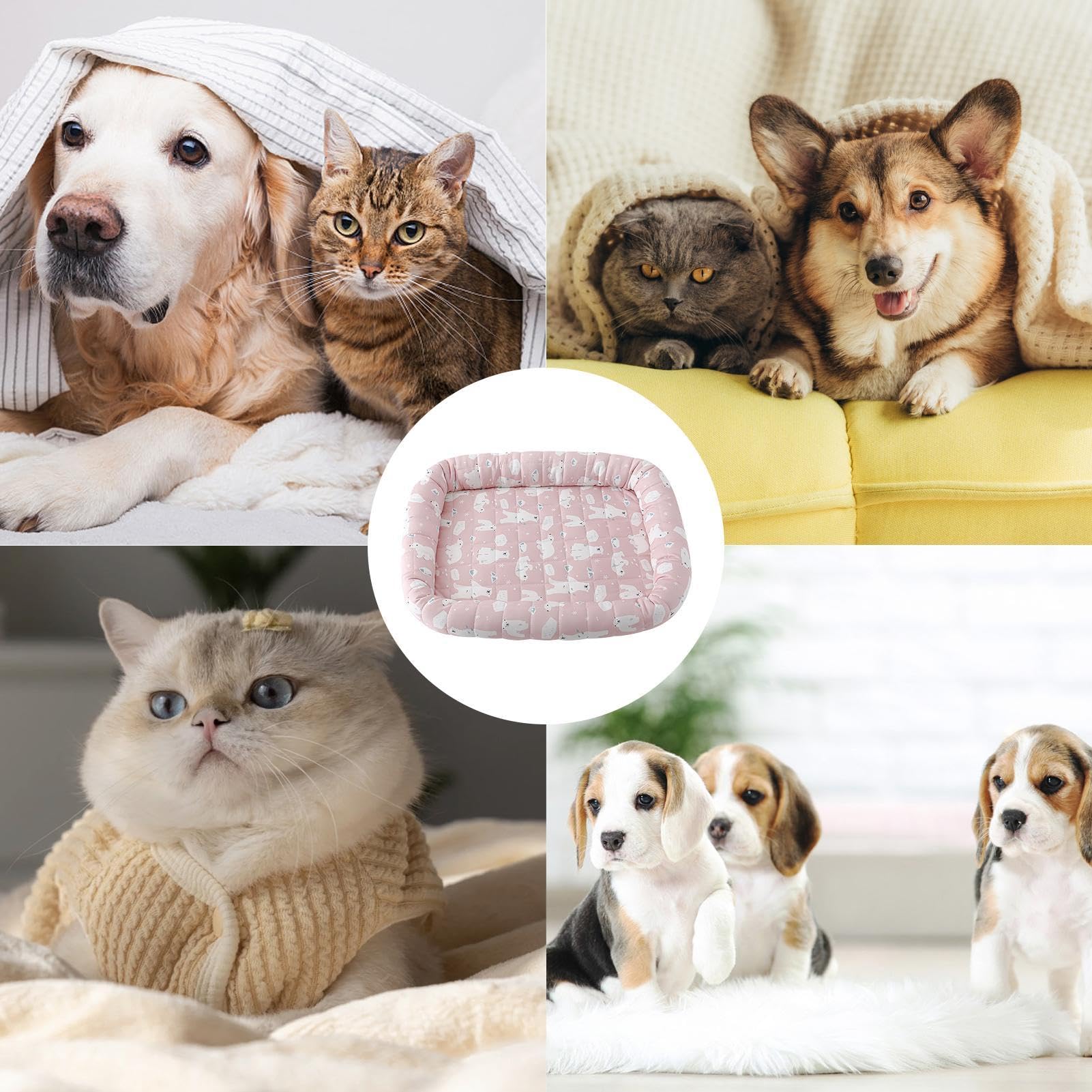 Tappetino di raffreddamento per cani, tappetino da letto per gatti sellf tappetino di raffreddamento, gel non tossico durevole tappetino per animali domestici, forniture per animali domestici per cani | Fondo impermeabile, coperta per animali domestici, m