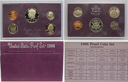 1986 S Proof Set Gem Proof