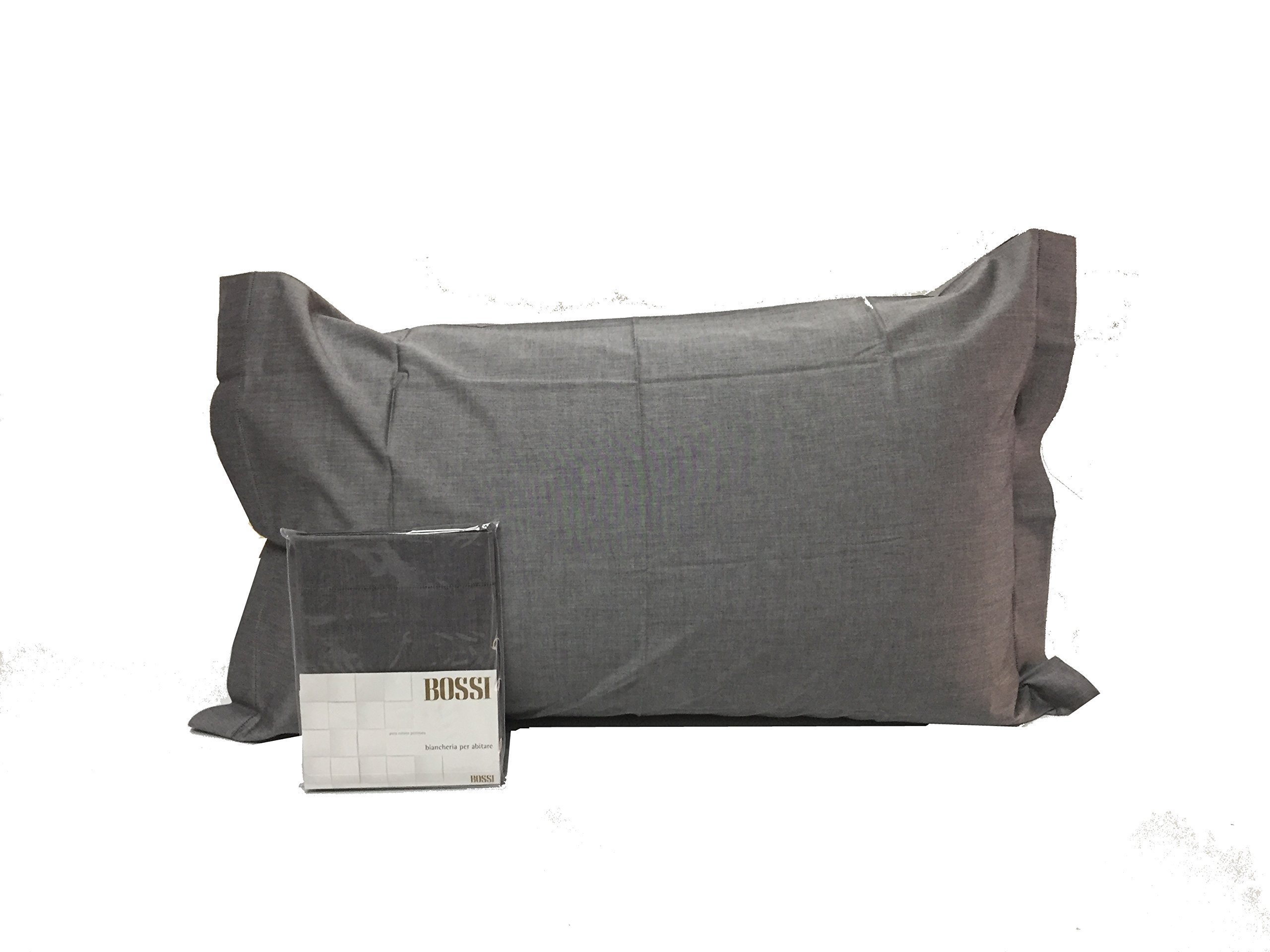 Bossi Coppia Federe Con Volani, 100% Cotone, Colore Rosso (Col.7) - 3
