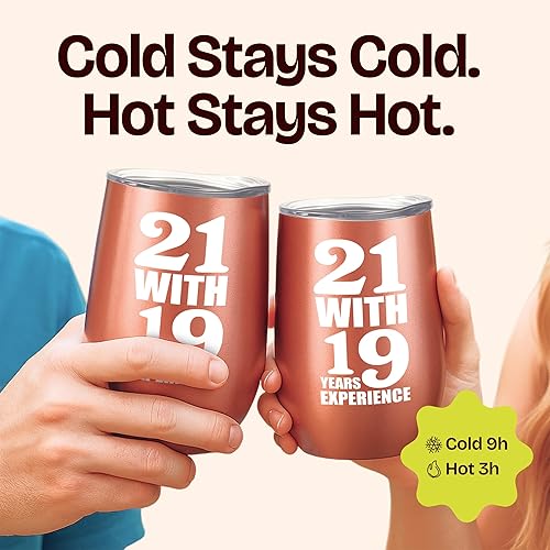 Miniatura 6 de Regalos de cumpleaños número 40 para mujer, taza de vino de 12 onzas, para cumplir 40, divertida y única, idea de regalo para ella, mamá, vidrio,