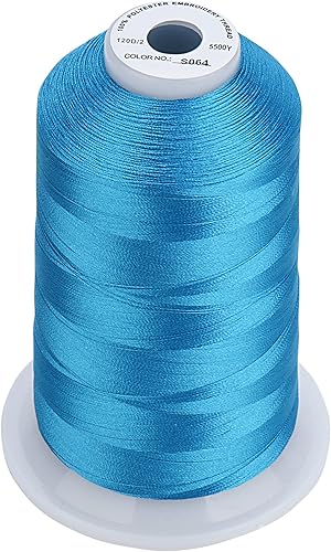 Miniatura 9 de Simthread - 33 selecciones - Varios paquetes de colores surtidos de hilo de máquina de bordado de poliéster Bobina enorme 5500Y para todas las
