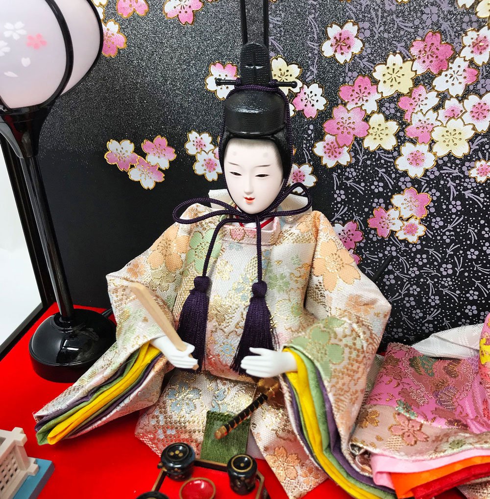 Amazon | 雛人形 ひな人形 コンパクトピンク親王ケース飾り 2018