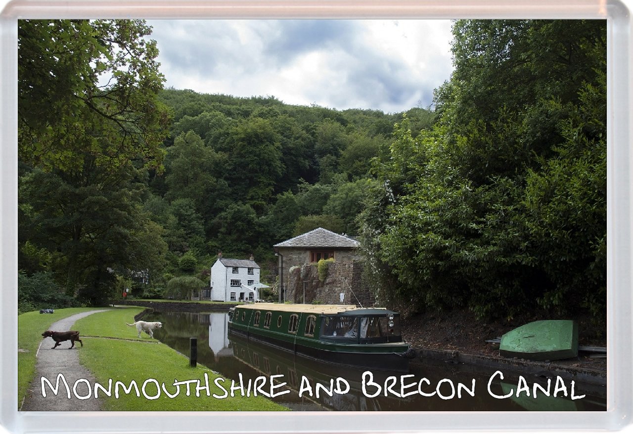 Baked Bean Store White Monmouthshire And Brecon Canal - Wales - Jumbo Fridge Magnet