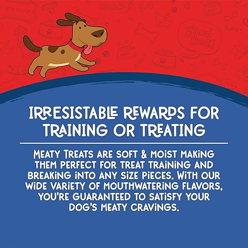 Miniatura 8 de Meaty Treats Gourmet Cuts - Golosinas suaves y masticables para perros con sabor a carne y queso, 25 onzas