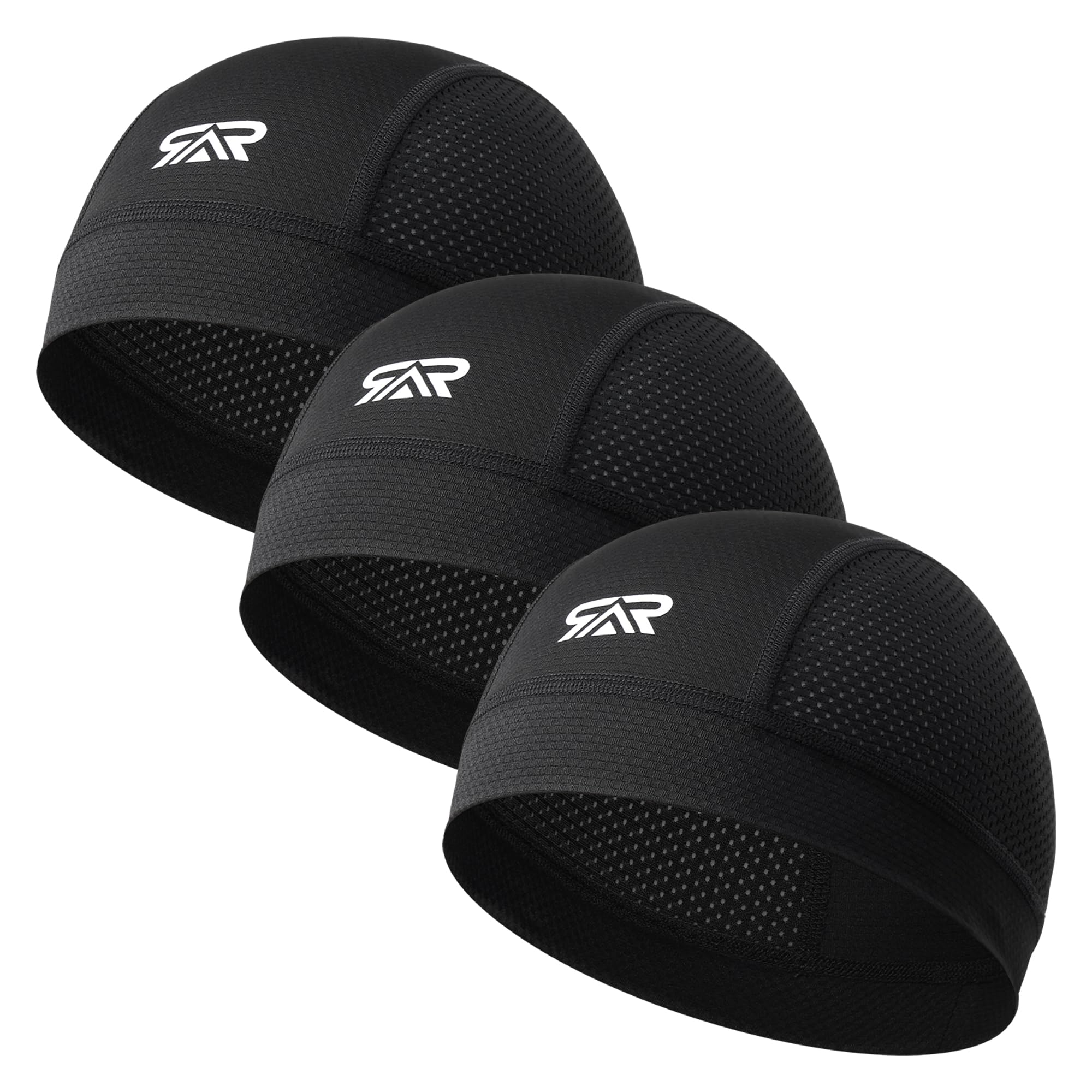 3Pcs Breathable Mesh Skull Cap