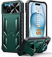 Vista 9 de FNTCASE Funda para iPhone 12 Pro-Max: resistente protección de grado militar a prueba de caídas con soporte TPU resistente a prueba de golpes