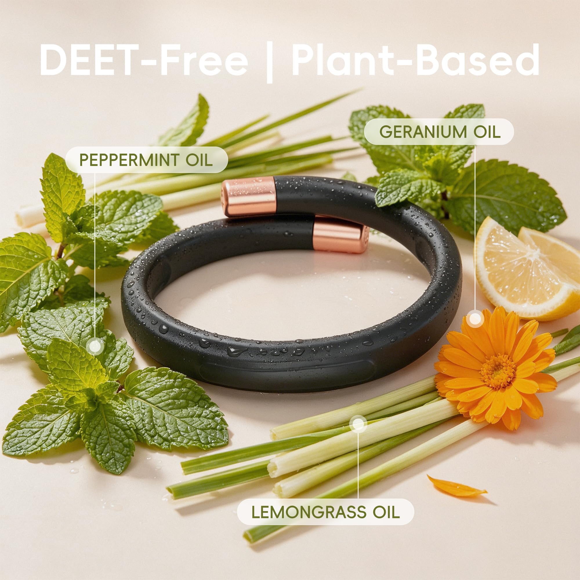 BuggyBands Confezione da 2 braccialetti repellenti per zanzare, senza DEET, braccialetti repellenti per insetti per bambini e adulti, confezionati singolarmente, regolabili, protezione per attività