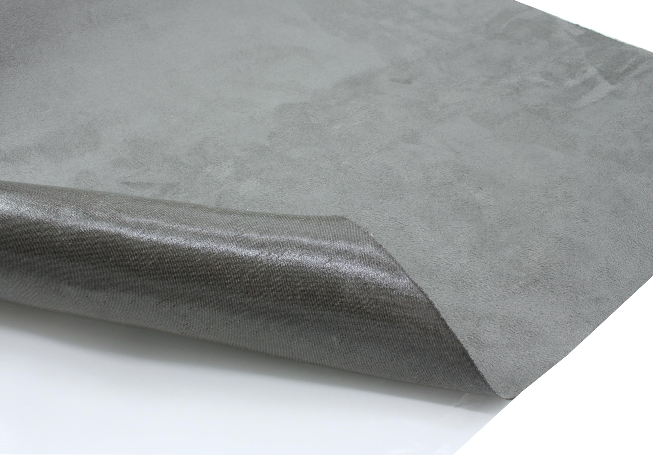 Lámina autoadhesiva de microfibra con aspecto de ante para coche (350 x 140 cm, gris)