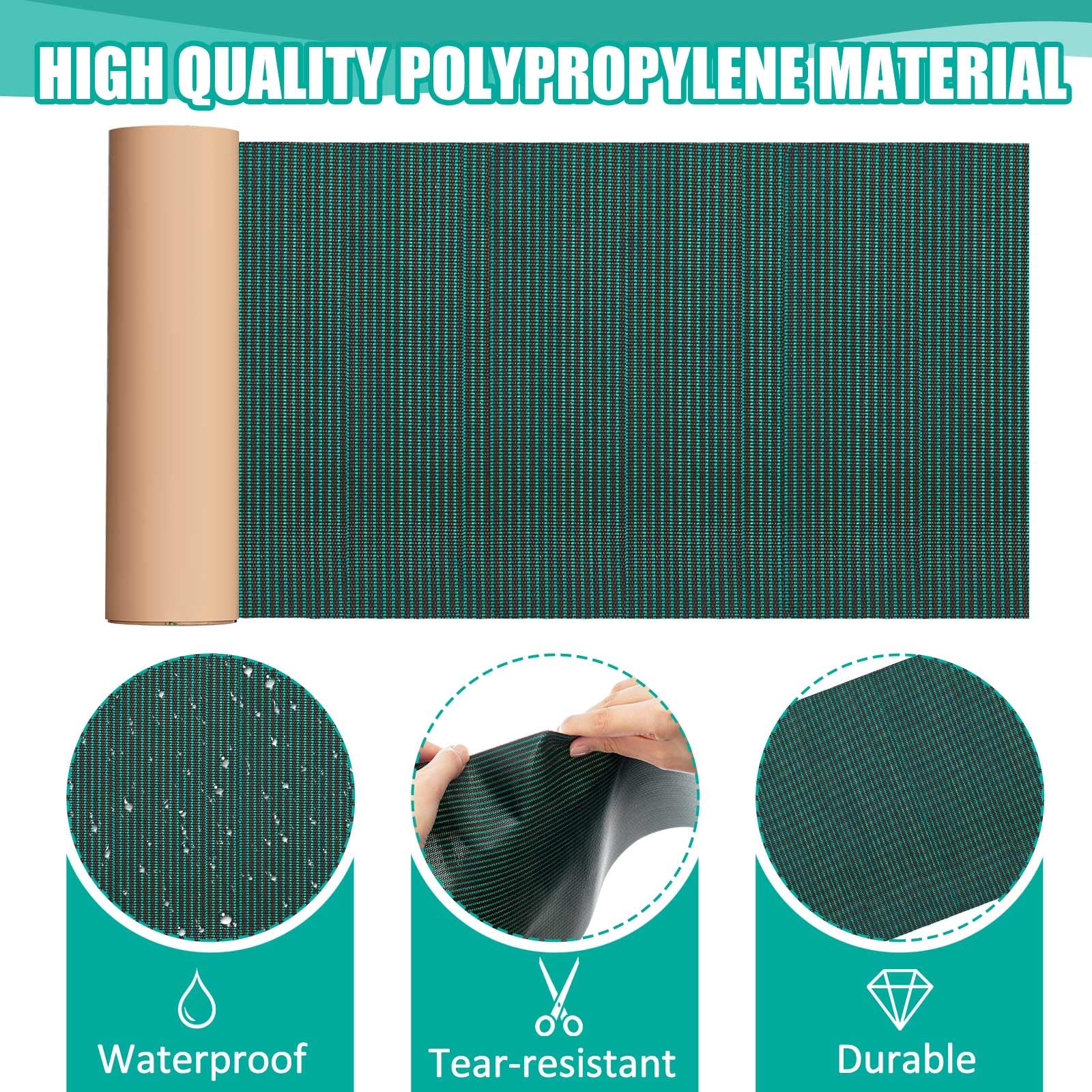Pushglossy Kit de 4 rollos de parches para cubierta de piscina, kit de reparación de parches de seguridad para piscina, autoadhesivo, resistente al desgarro, parche de reparación de cubierta de
