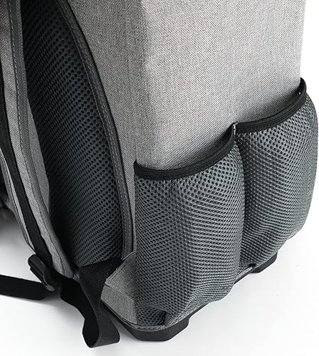 Miniatura 8 de Mochila de herramientas con compartimento para laptop Bolsas de herramientas resistentes con base moldeada impermeable, soporte trasero acolchado