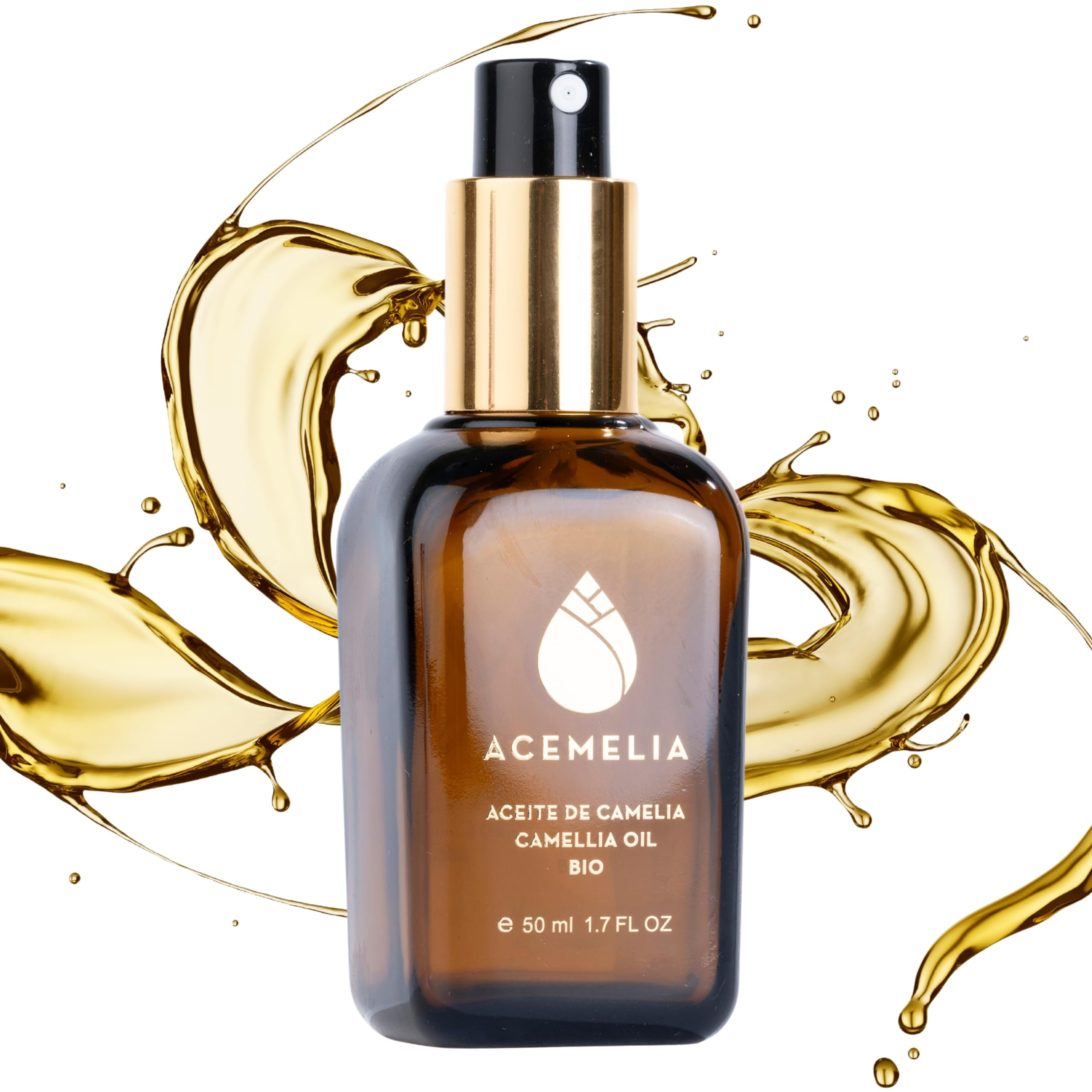 Premium Organic Camellia Oil - 50 ml - Natural Body, Face and Hair Care - 100% Pure - Made in Europe