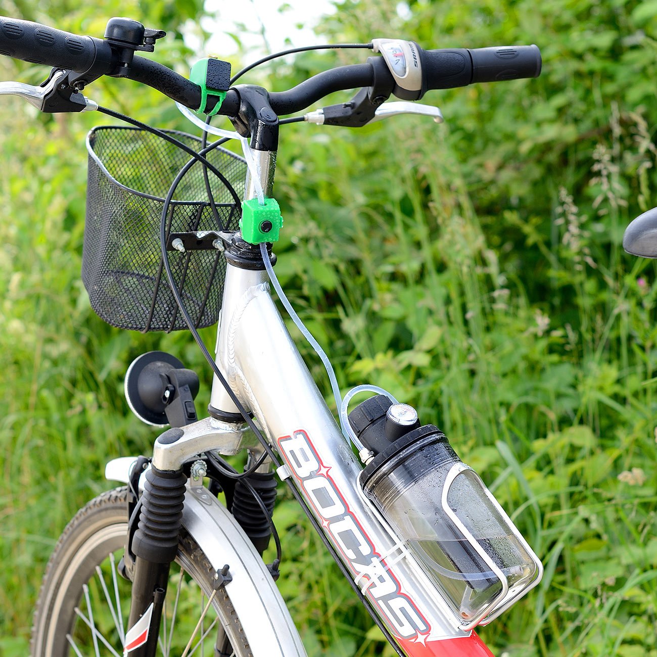 Semptec Urban Survival Technology Klimaanlage Fahrrad: Sprühnebler fürs Fahrrad mit Luftpumpe (Gesicht-Dusche, Sprüh-Nebler für, Klima)
