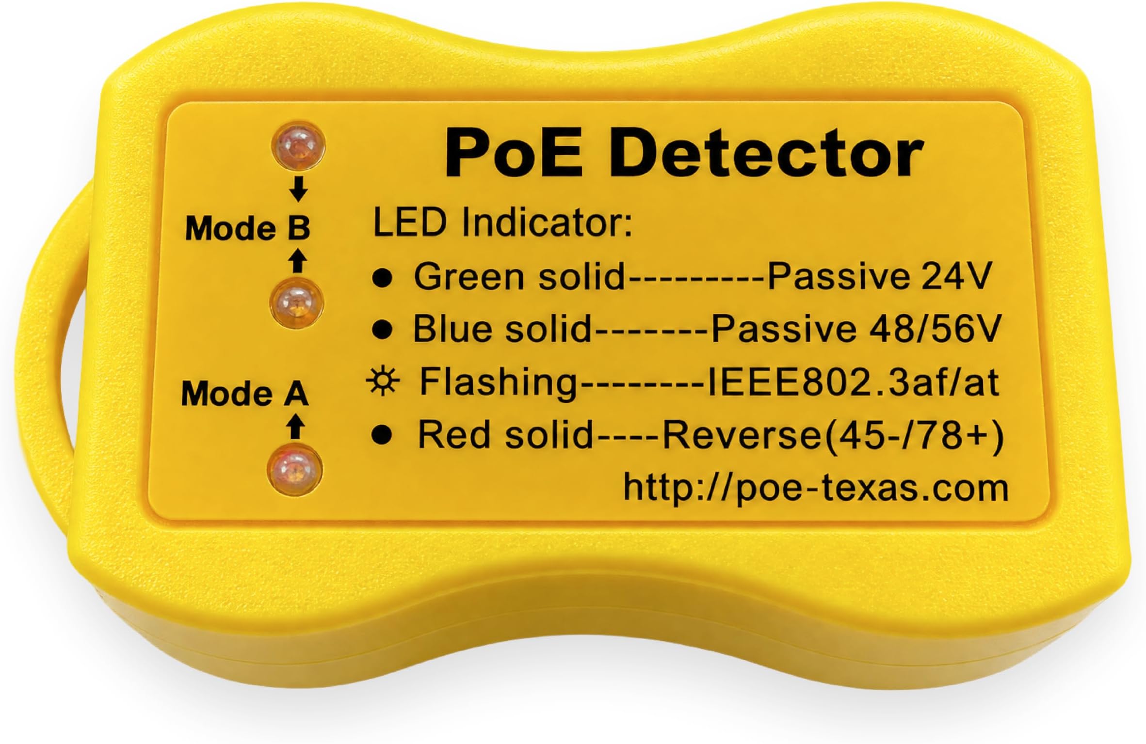 PoE Texas PoE Detector - 802.3af/802.3at/24 56 Volt Passive PoE Detection