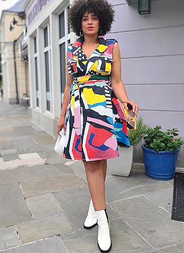 Miniatura 5 de Know Me Keechii B Style, diseño de bloques de color para señoritas y mujeres, diseño código ME2020, tallas 20W-22W-24W-26W-28W