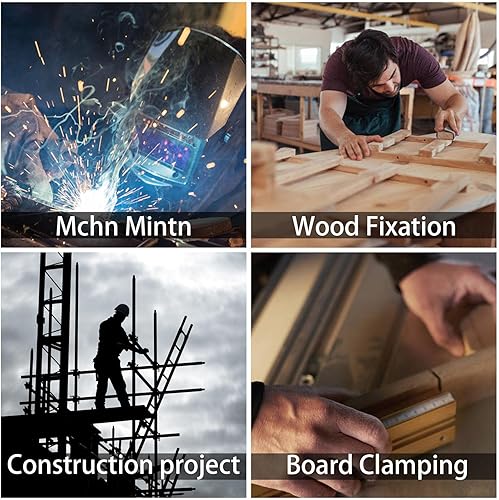 Miniatura 7 de 6 Pieces C-Clamp Stainless Steel, Small Clamps Mini C Clamps 0.79 Inch for woodworker, welder, and construction worker