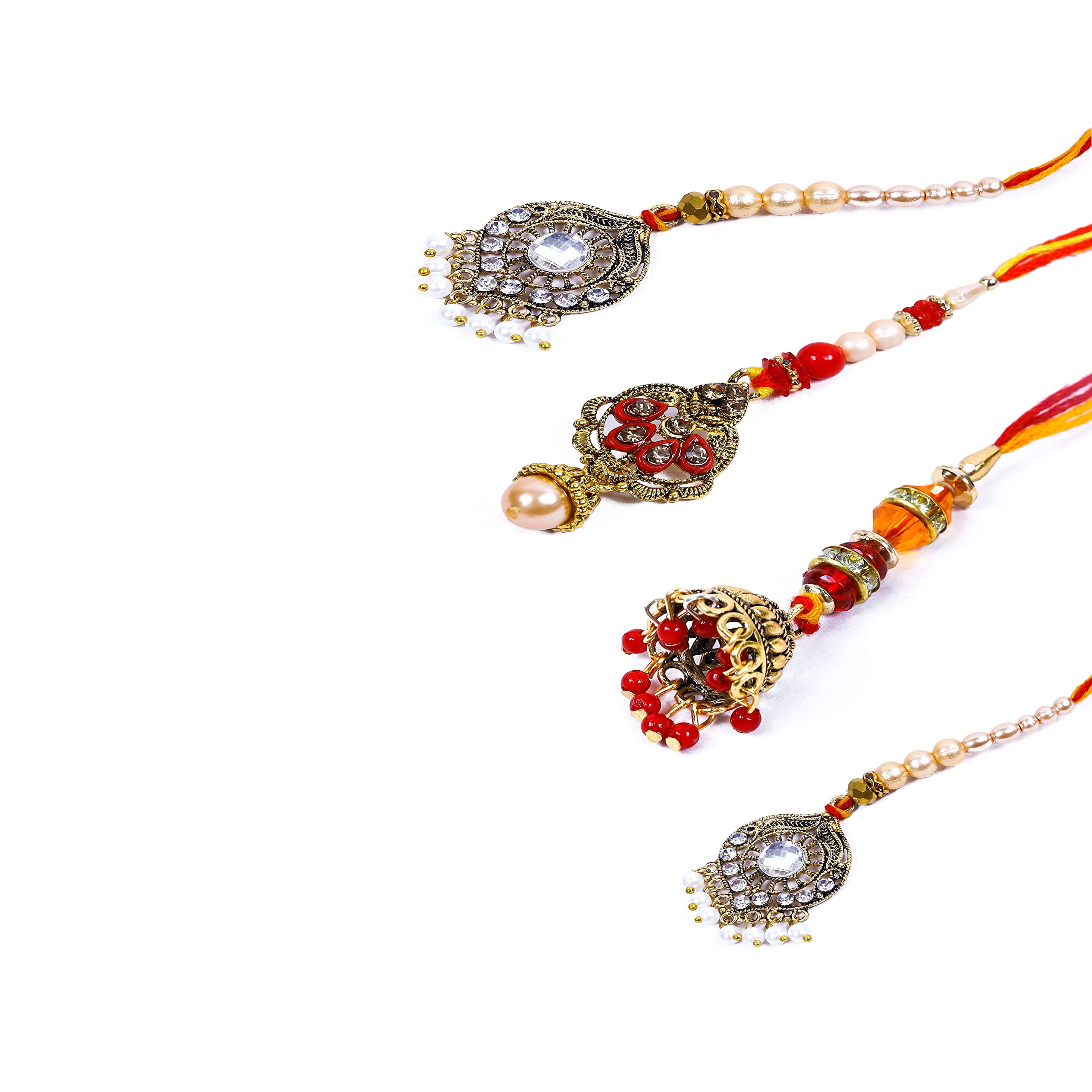 Mancloem Heavy Lumba Rakhi For Bhabhi | Sister(Pack of 4) (B0B699PWZF) Amazon Price History, Amazon Price Tracker