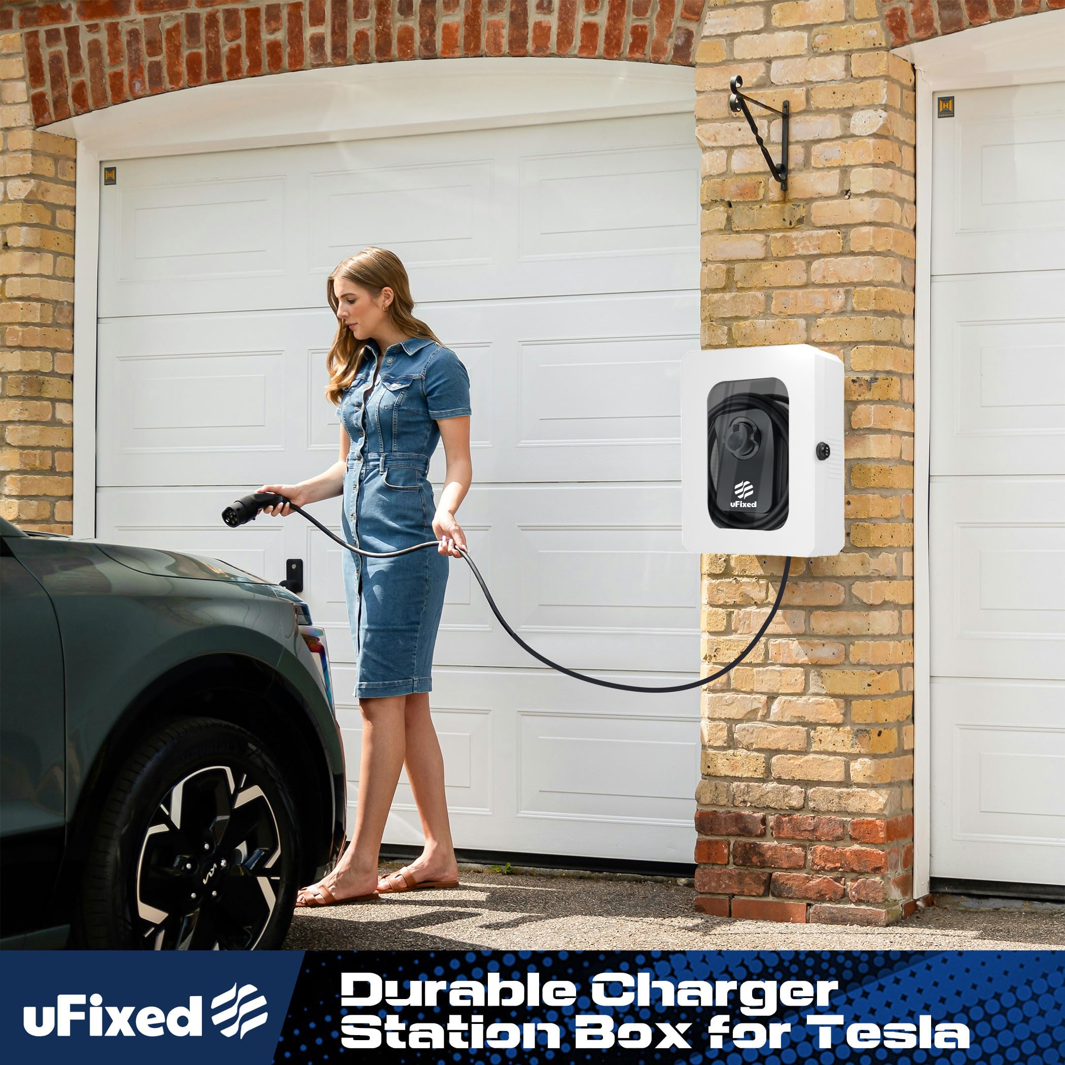 Tesla obudowa Super Charge Tesla szafka wallbox stacja ładująca Tesla ochrona przed warunkami atmosferycznymi, antykorozyjna, widoczna, trwała, biała