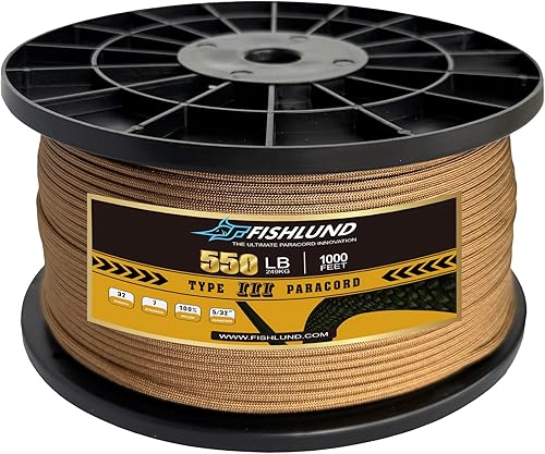 Miniatura 37 de Paracord 550 lb, cuerda de paracord de 7 hebras 305 m, 4 mm, cuerda de paracaídas de nailon para camping, rojo imperial