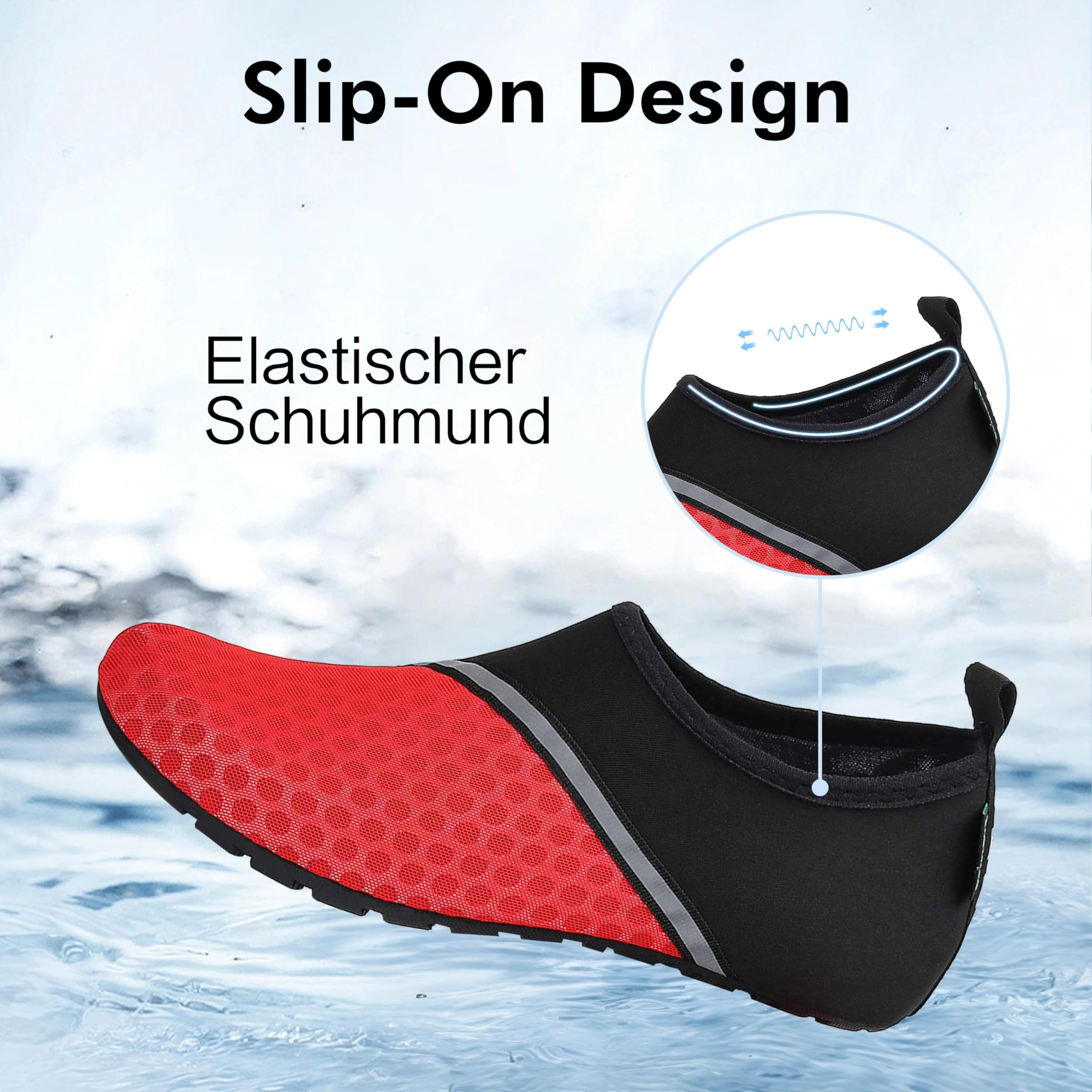 SAGUARO Scarpe da Scoglio Donna Uomo da Immersione Scarpette da Surf Water Shoes Barefoot per Bagno Spiaggia Mare Snorkel Yoga