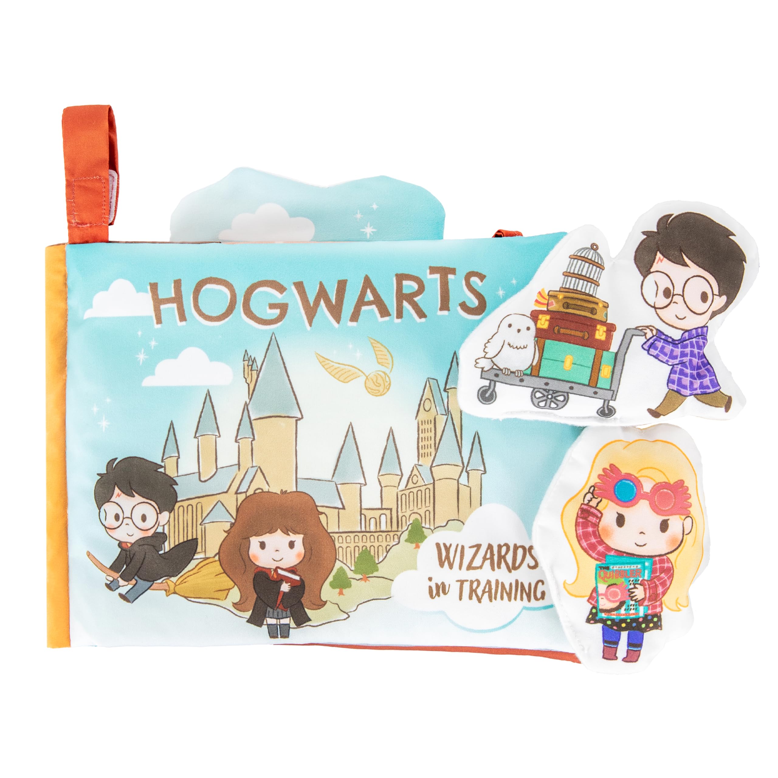 Harry Potter Activity Deluxe Soft Book with Crinkle, Squeak, Peek-a-Boo Flap, and Tactile Features – 8 Inches