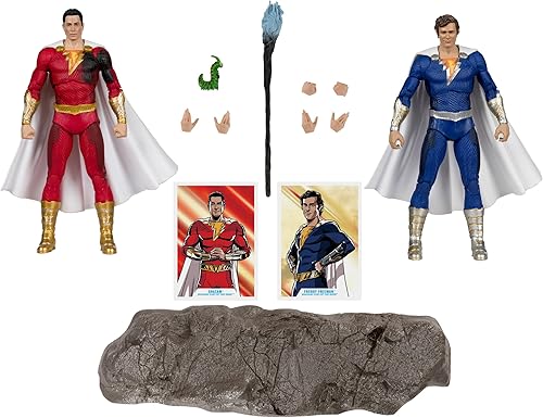 Miniatura 2 de McFarlane Toys - DC Multiverse Shazam & Freddy Freeman - Juego de 2 figuras de acción de 7 pulgadas, etiqueta dorada, exclusiva de Tienda