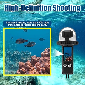 40M/131FT Waterproof Diving Case compatible for DJI Osmo Pocket 3 (Black) | Underwater Cover, Fully Protective housing shell Camera Accessories for snorkelling, surfing, skiing, swimming, Traveling