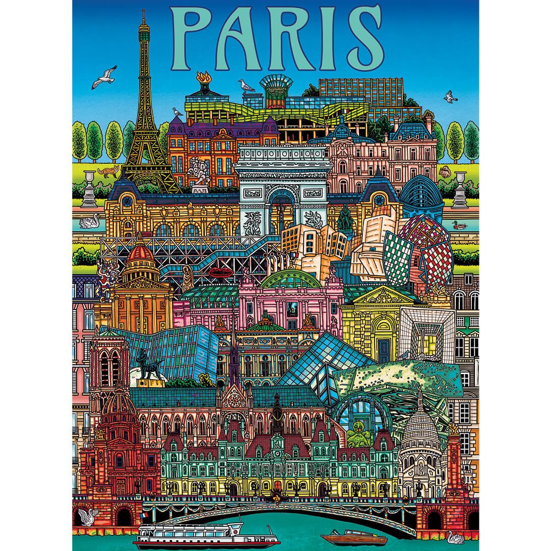 Gibsons Paris Cityscape Jigsaw Puzzle 500 Pieces for Adults & Teens Premium Puzzle with Thickest Board France Architecture & Landmarks Sustainable 100% Recycled Great Gift Idea - Image 4
