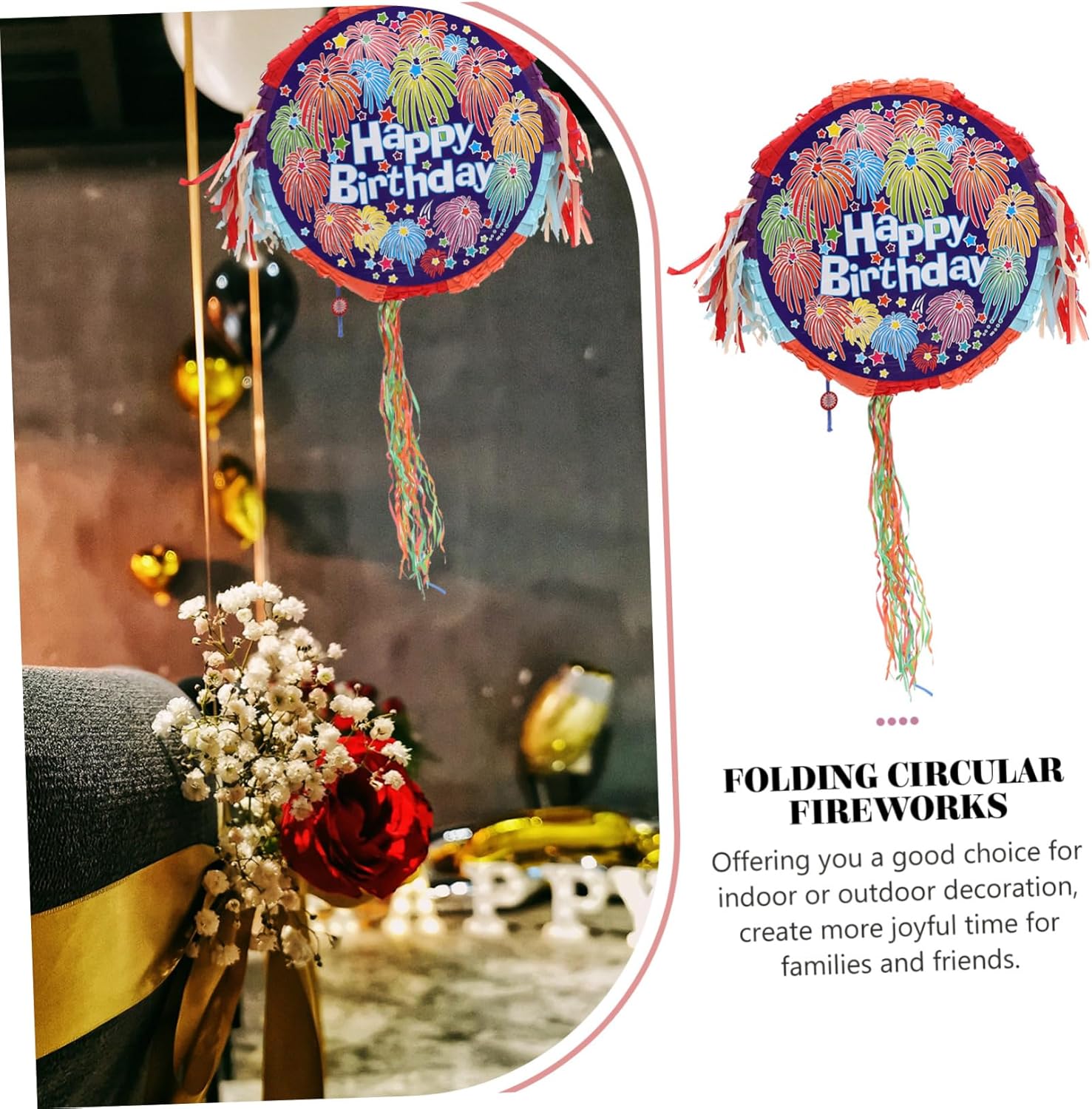 Pinata Decoration for Birthday Parties Fun and Eye Catching Design for Party Adornment and Hanging Decor Candy Filling for Celebrations