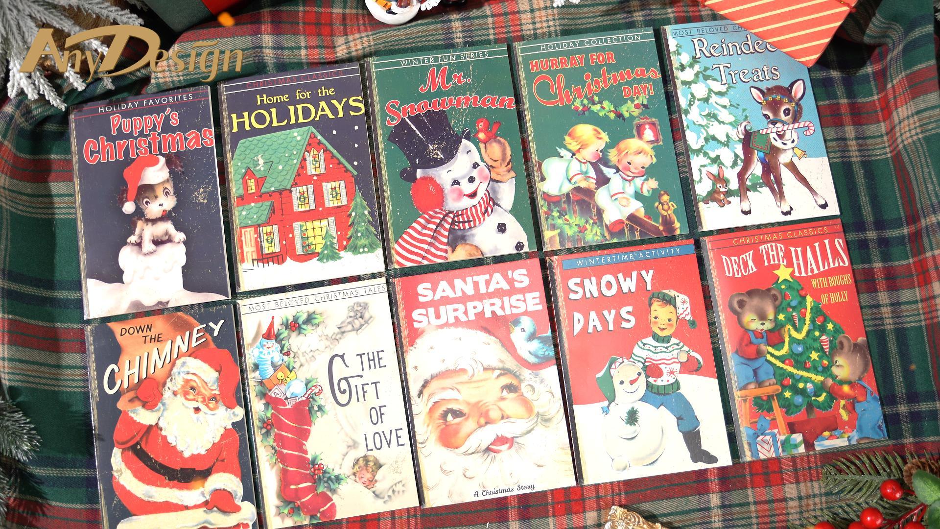 Amazon.com : AnyDesign 40 Pack Retro Christmas Greeting Cards