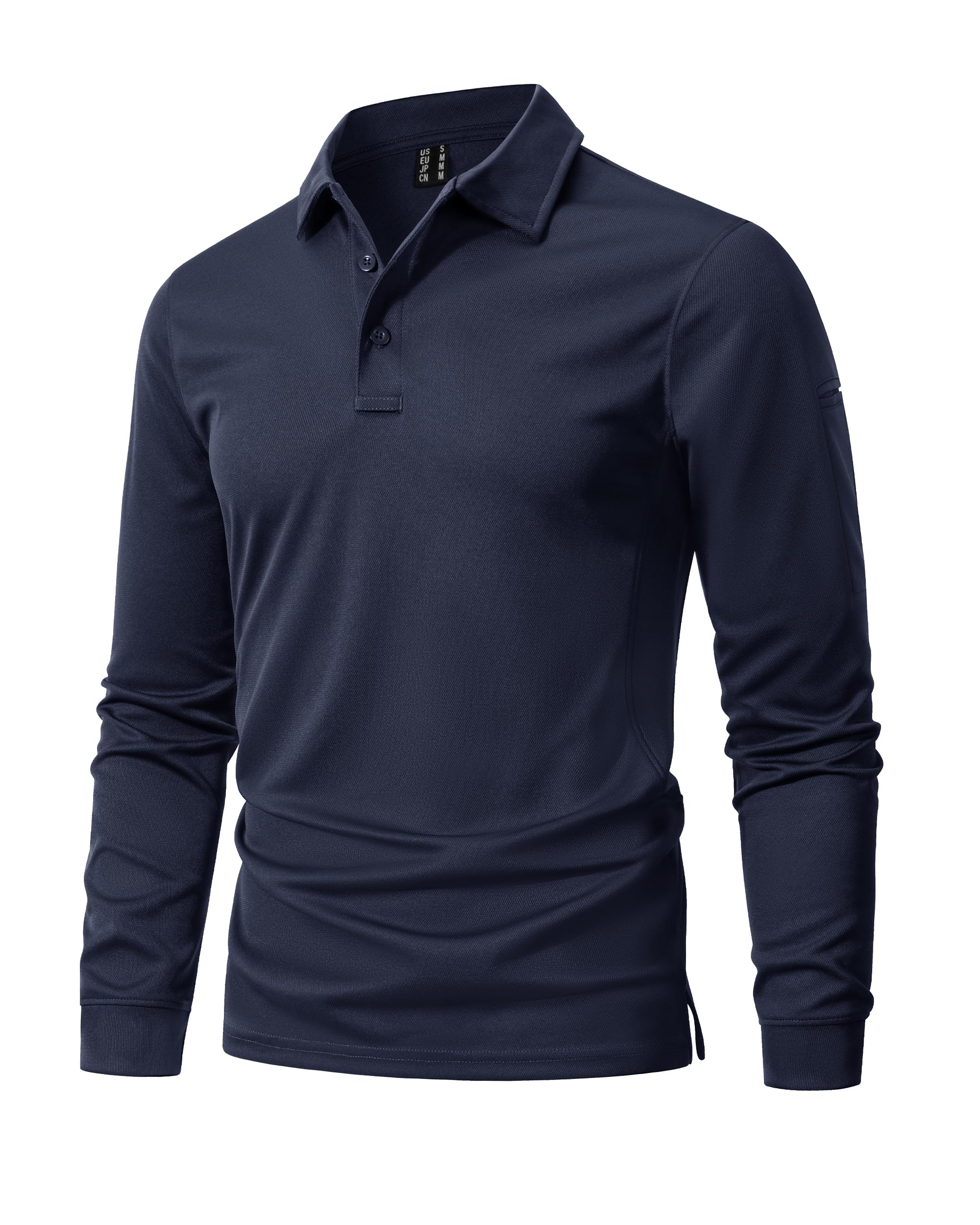 MAGNIVIT Men's Polo Shirts Long Sleeve Tactical Polo