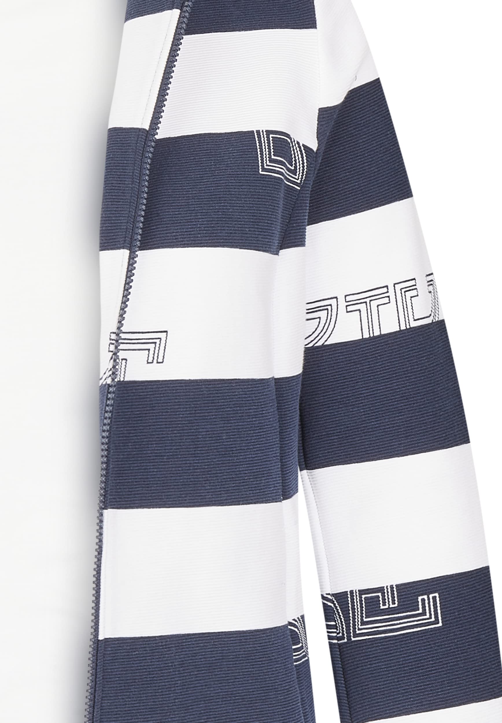 Rabe Selection Twinset mit Streifen-Jacke in Blau, Größe 46