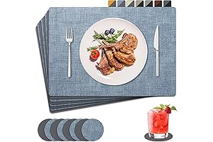 8-Piece Placemats and Coasters Set: Everyday Elegance for Your Dining Table