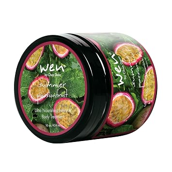 WEN by Chaz Dean Ultra Nourishing Intensive Body Treatment for Skin - Scented Body Lotion Cream for Women & Men, Rich Butter Texture, Hydrating & Moisturizing - Summer Passionfruit, 16 oz Pack of 1