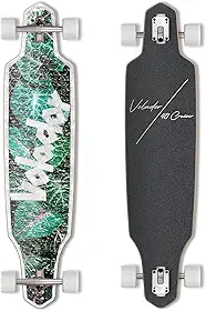 VOLADOR Urban Freeride Pro Longboard Cruiser 101,6 cm | Deck de madeira de bordo canadense e caminhão Kingpin reverso forjado | Configuração completa para viagens urbanas
