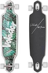VOLADOR Urban Freeride Pro Longboard Cruiser 101,6 cm | Deck de madeira de bordo canadense e caminhão Kingpin reverso forjado | Configuração completa para viagens urbanas