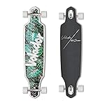 VOLADOR Urban Freeride Pro Longboard Cruiser 40inch | Canadian Maple Wood Deck & Forged Reverse Kingpin Truck | Drop Through Longboard Complete Setup for Urban Commuting (Vague)
