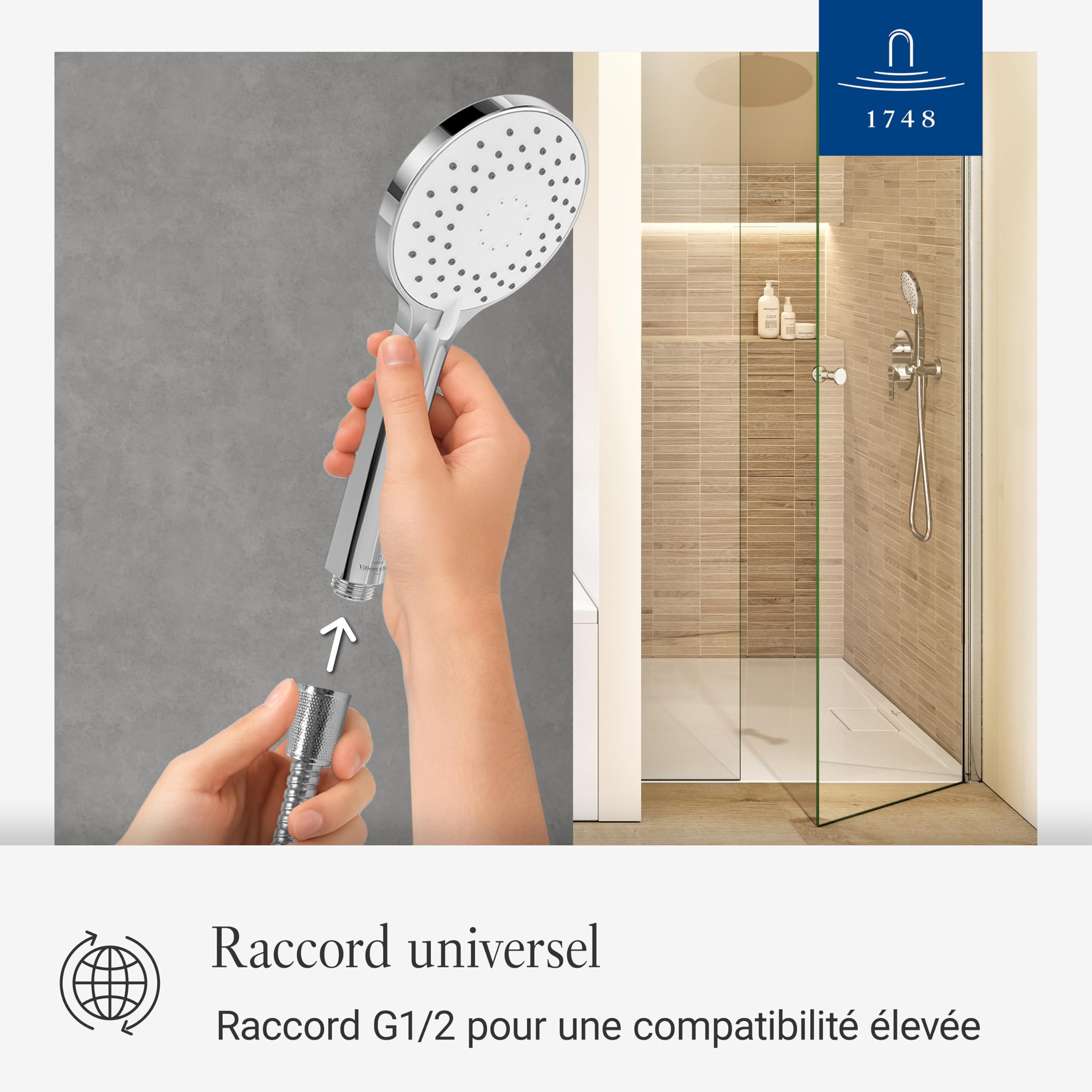 Villeroy & Boch Universal Showers douchette à main – Chrome
